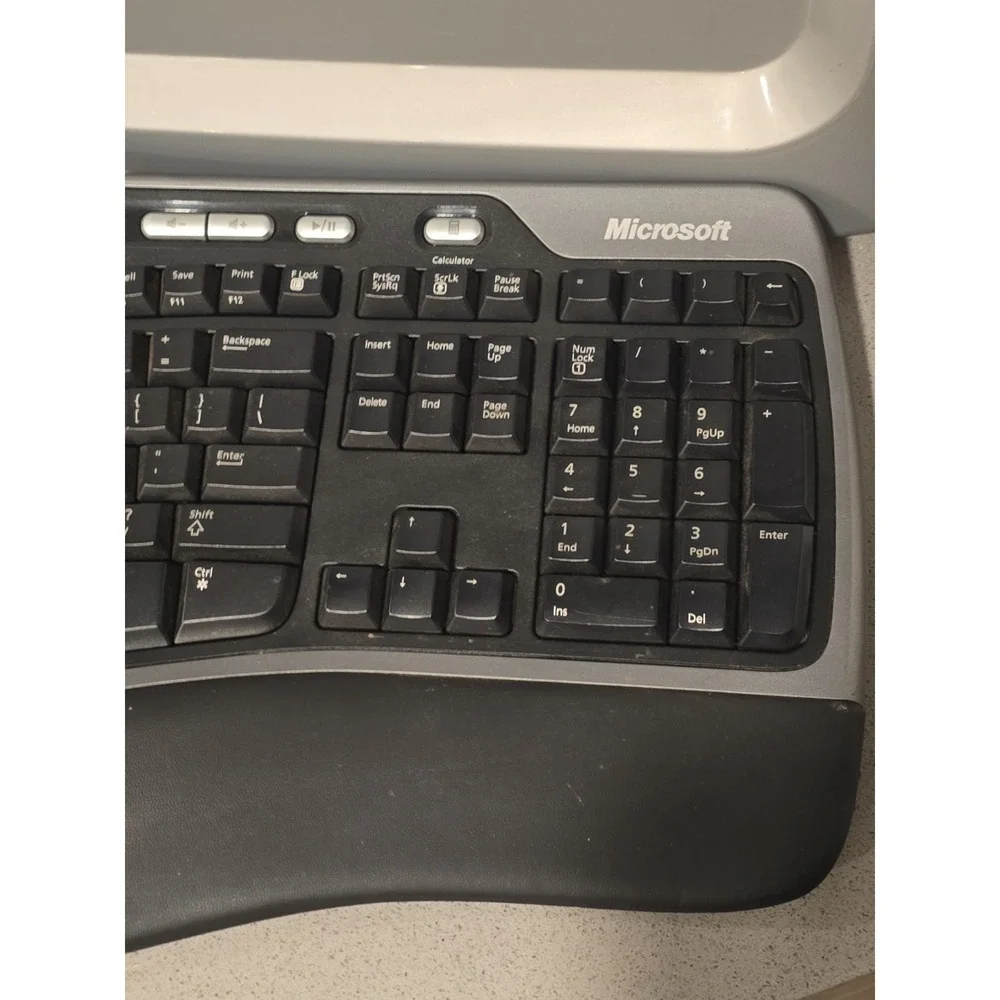 Microsoft Natural Ergonomic Keyboard 4000 v1.0 Model KU-0462 USB Tested
